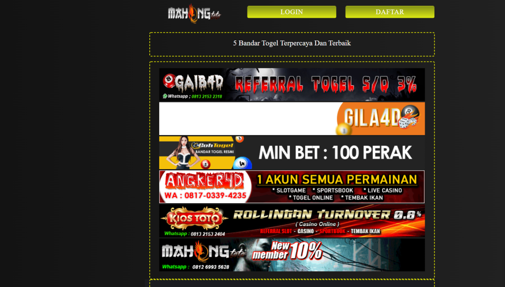 Cara Bermain Togel Online Atau Offline Terbaik Indonesia