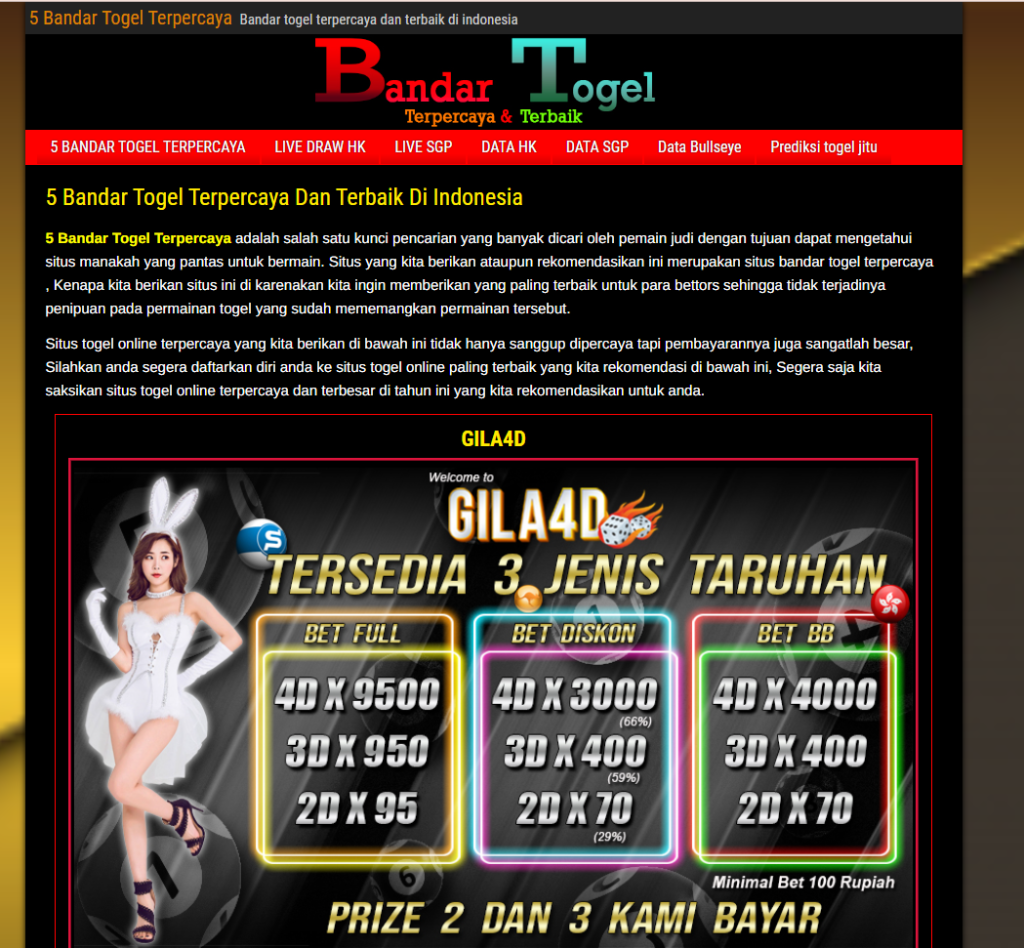 tempat pasang togel online