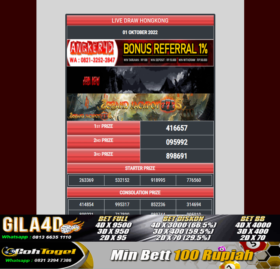 6+ Result Hk Hari Ini 6d Live