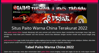 Langkah Manfaatkan Tabel Paito Warna China Night