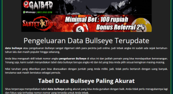 Mengumpulkan Nomor Keluaran Data Bullseye Pasar Togel Online