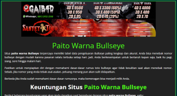 Formasi dan Kombinasi Elok Paito Warna Bullseye